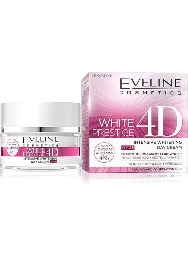 Eveline Eveline Cosmetics White Prestige 4D Whitening Day Cream, Skin Care 50ml  - Image 3