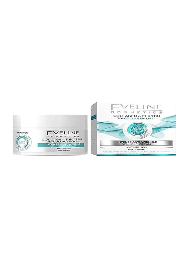 Eveline Eveline Cosmetics 3D-Collagen Lift Cream, Infused With Collagen And Elastin, Firms Mature Skin, 50Ml 50ml  - Image 1