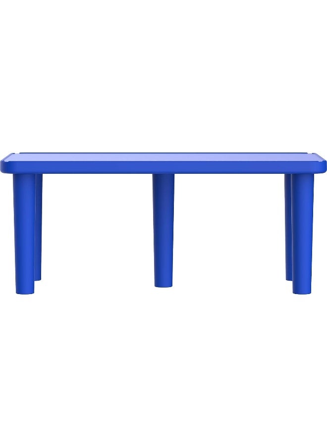 Cosmoplast - Rectangle Kindergarten Table Plastic  22 x  61 x  50.5 cm (Blue) Blue - Image 1