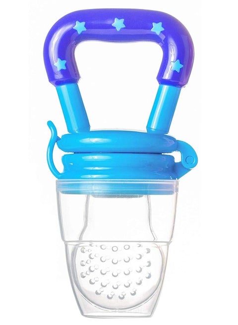 1 Piece Soft Chewable Silicone Fresh Food Teething Feeder Pacifier - Blue
