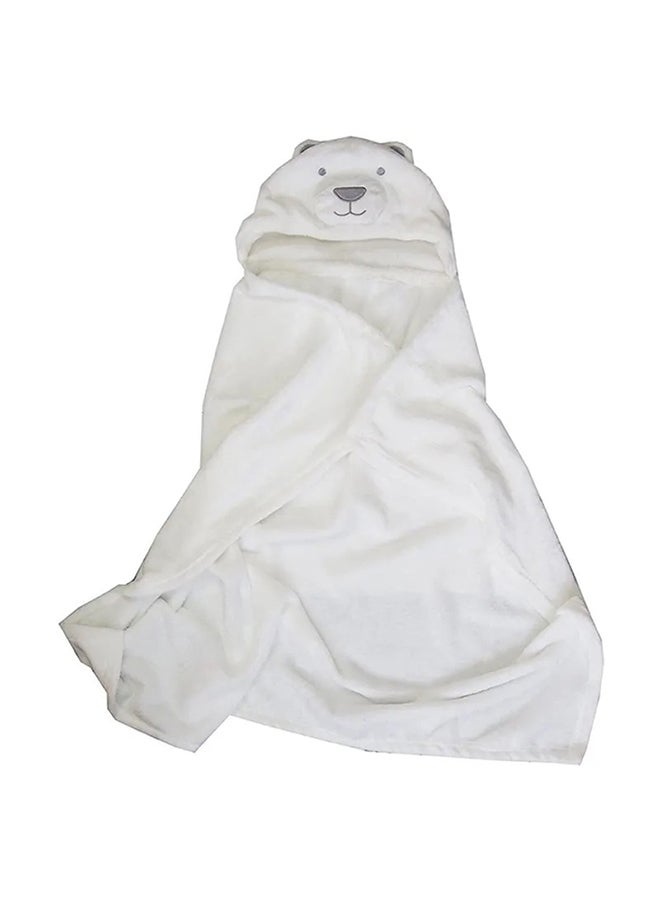 كياوكاي بطانية أطفال بغطاء للرأس على شكل دب قطبي ثلاثي الأبعاد وبتصميم مريح وناعم وخفيف الوزن وقابل للطي - Image 2