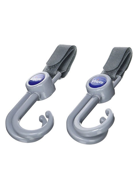 Universal Stroller Hook Set 2 Pcs, Grey