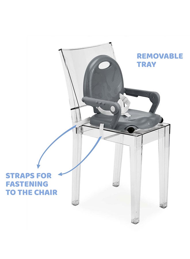 Chicco - Pocket Snack Booster Seat 6M-3Y, Dark Grey - Image 1