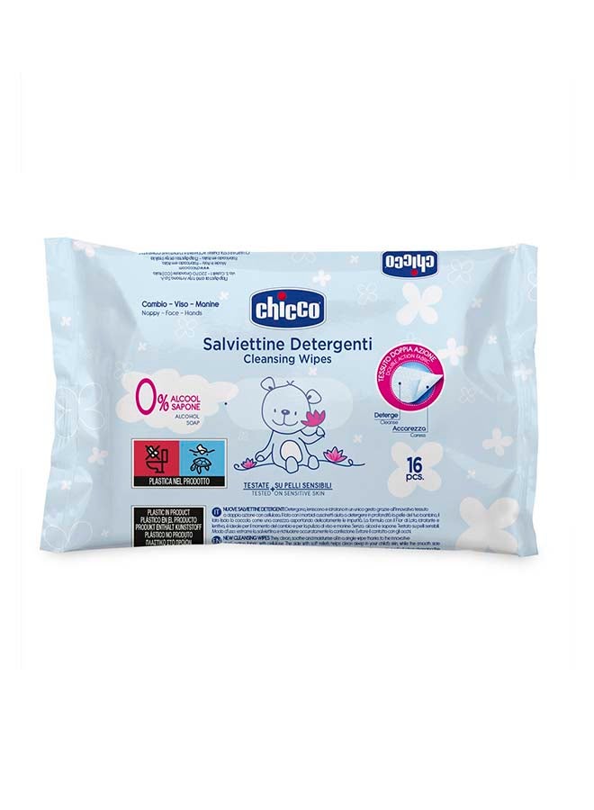 Chicco - Cleansing Wipes 16Pcs - Image 1