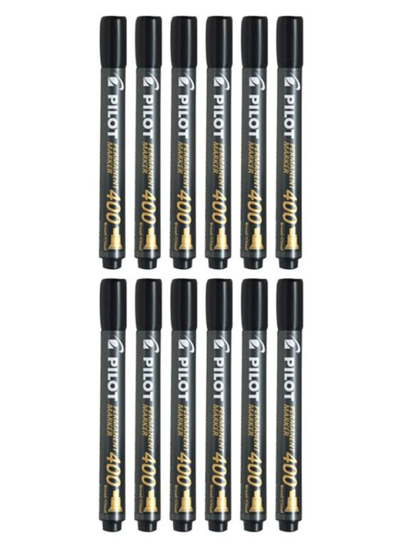 PILOT 12-Piece Permanent Marker Black - Image 1