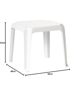 Plastic Low Square Table  White White - pnsku/N15458852A/45/_/1728979706/982d37b9-7ea1-421d-b4d9-22151f1742f5