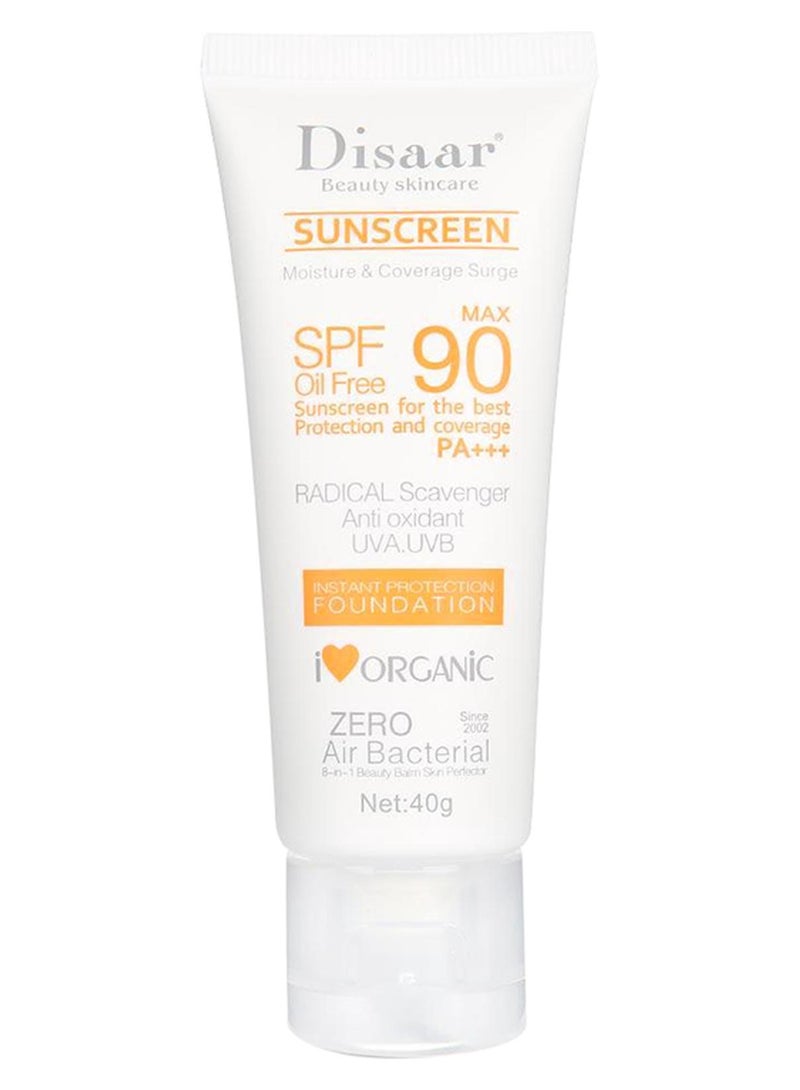 ديسار كريم أساس بعامل حماية فوري من أشعة الشمس SPF 90 40جرام - Image 1