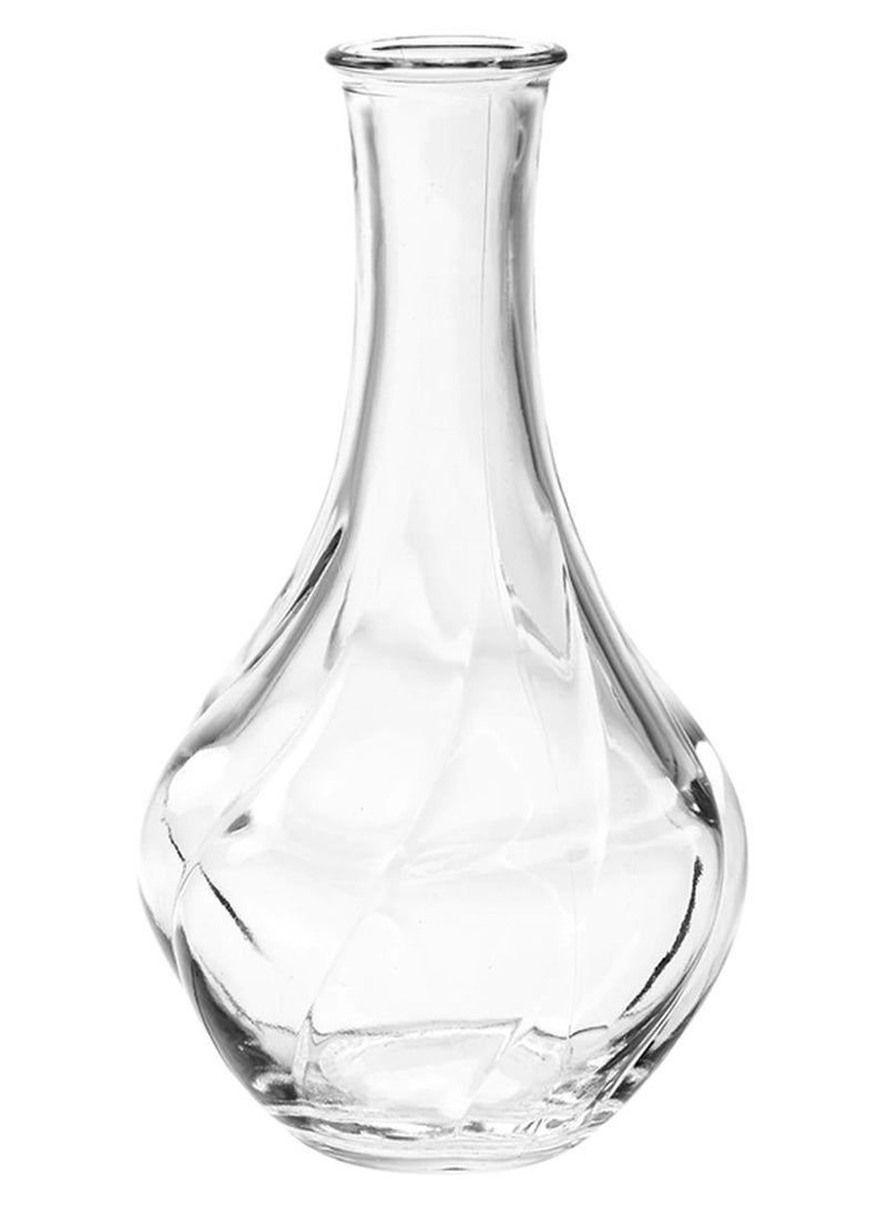 مزهرية زجاجية شفاف 17سم