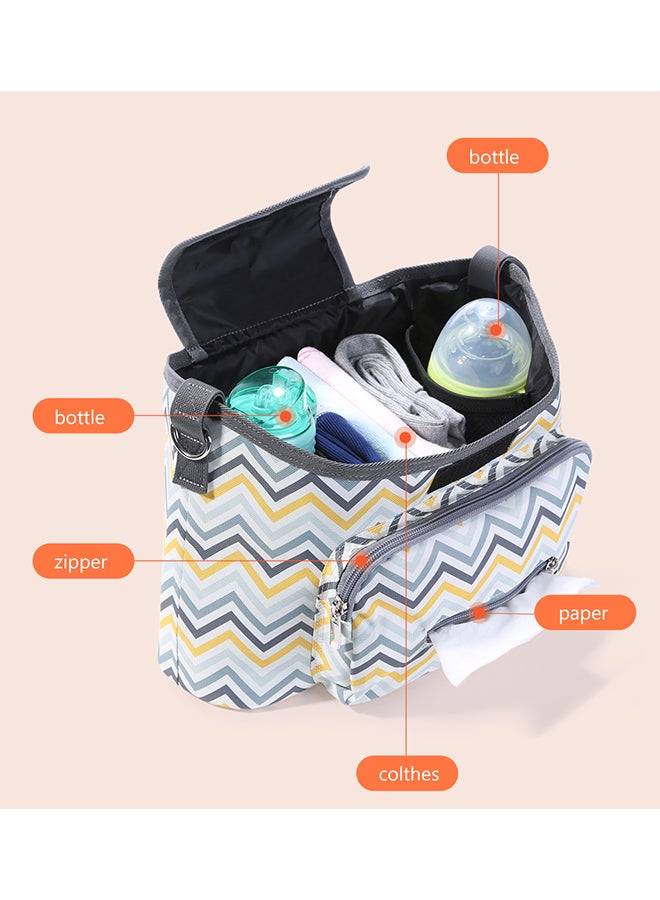 Sunveno Baby Stroller Organizer And Bag - Yellow Wave  - Image 5