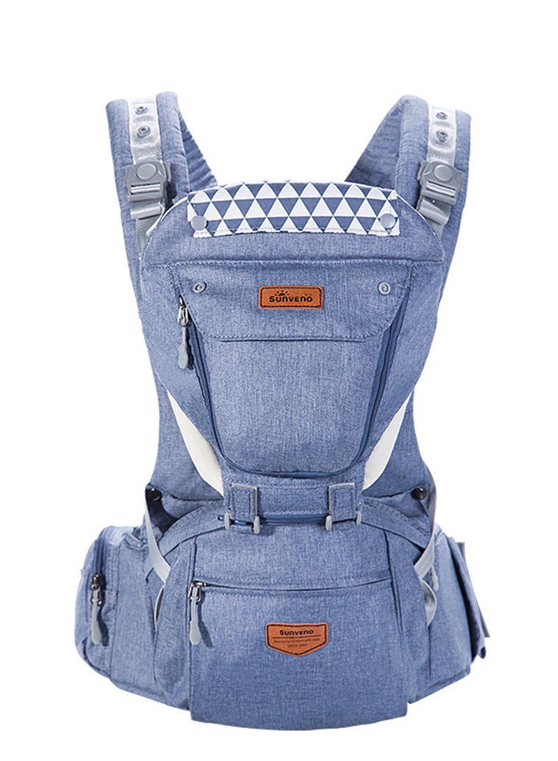 Kangaroo Style Ergonomic Baby Carrier - Blue