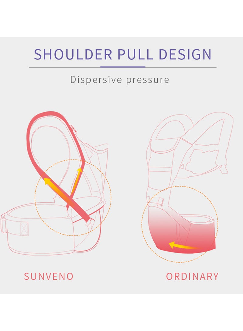 Kangaroo Style Ergonomic Baby Carrier - Blue