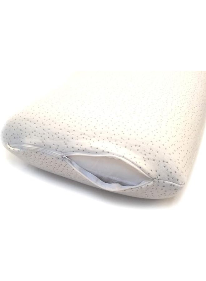 Moon Traditional Shaped Memory Pillow Microfiber White 70X35X14cm  - Image 3