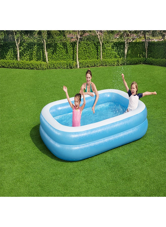 Bestway - Bestway Blue Rectangular Family Pool 26-54006 262x175x51cm - Image 1