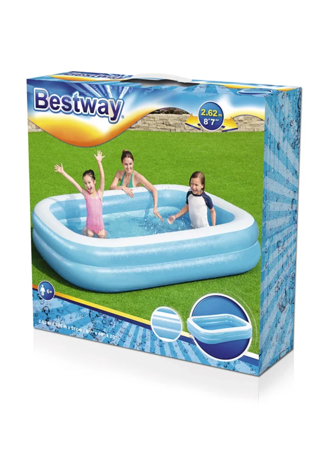 Bestway Bestway Blue Rectangular Family Pool 26-54006