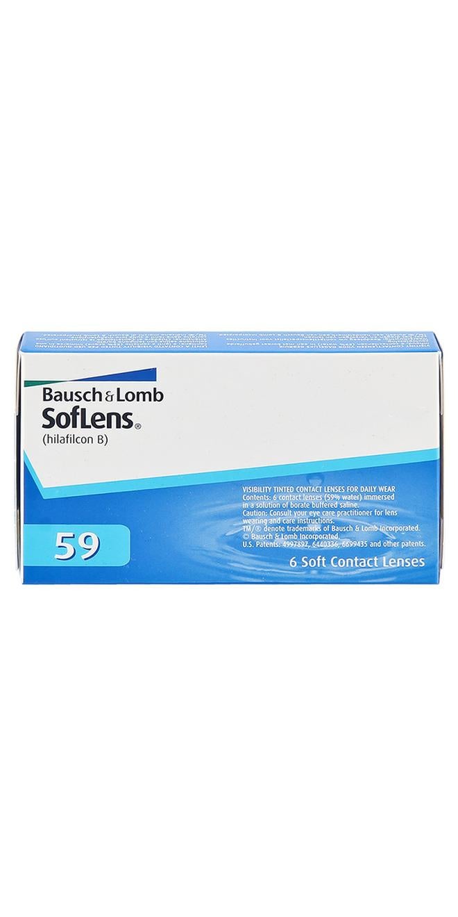 باوش آند لومب عبوة من 6 عدسات لاصقة من سوفلنس 59 ،عدسات شهرية للاستعمال مرة واحدة.