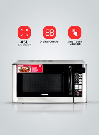 Digital Microwave Oven, 8 Power Levels with Digital Display, One-Touch Cooking with Digital Control| Pull Handle Door, Easy to Operate, 2 Years Warranty 45 L 1500 W GMO1898 Black - pnsku/N15502175A/45/_/1728998130/1b857c08-86fc-4482-9f9c-ba68976b7a91
