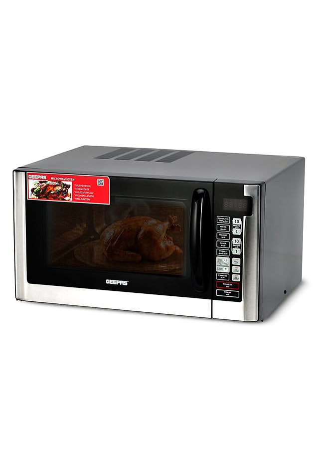 جيباس فرن ميكروويف رقمي، 8 مستويات طاقة مع شاشة رقمية، طهي بلمسة واحدة مع تحكم رقمي| باب بمقبض سحب، سهل التشغيل، ضمان لمدة عامين - Image 1