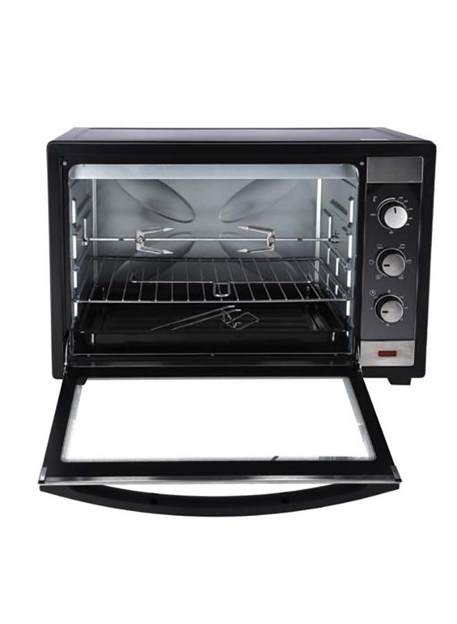 Geepas 60 Liter Electric OTG Oven with Convection & Rotisserie | 2000W Toaster Grill Baker | 100-250°C Temp, 60 Min Timer | Stainless Steel Heating, Tempered Glass Window | Model: GO4459N, Black 60 L 2000 W GO4459N Black - Image 3