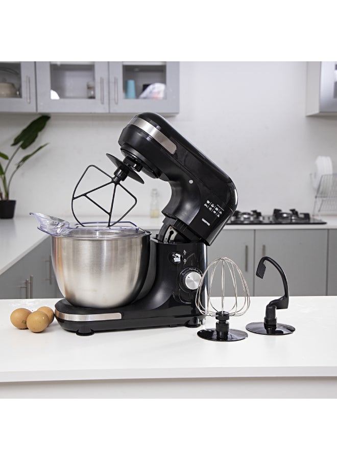 3-In-1 Stand Mixer With 7 Level Mixing Speed | 5 Litre Stainless Steel Bowl with Splash Guard |Convenient Design with Whisk, Dough Hook & Beater | Perfect All Kitchen Use 5 L 600 W GSM43013 Black - pnsku/N15502203A/45/_/1733312842/d600d451-f9b6-4c60-819b-2f3041d50d71