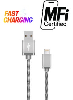 Lightning Data Sync Charging Cable Grey - pnsku/N15512893A/45/_/1738233223/2454ff0e-7952-4ea2-b9ae-c1abe18e7070