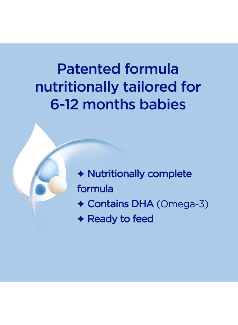 Aptamil Advance 2 Follow-On Formula Milk From 6-12 Months, Ready to Drink Liquid Formula 200ml - Image 2
