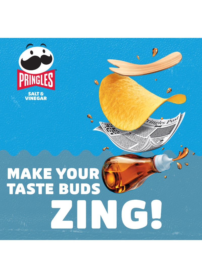 Pringles Salt And Vinegar Potato Chips 40grams - Image 4