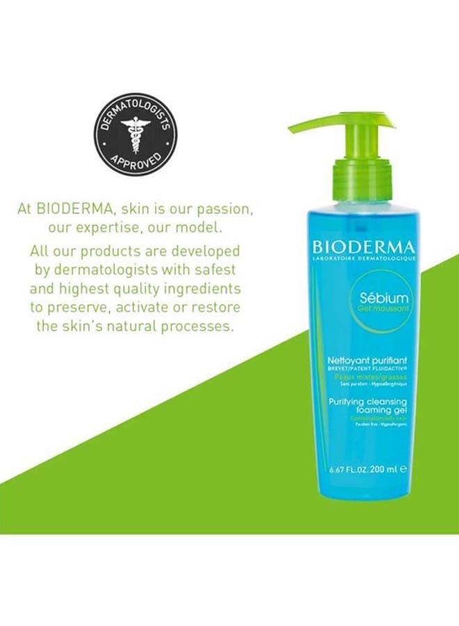Bioderma Sebium Foaming Gel Blue 200ml - Image 4