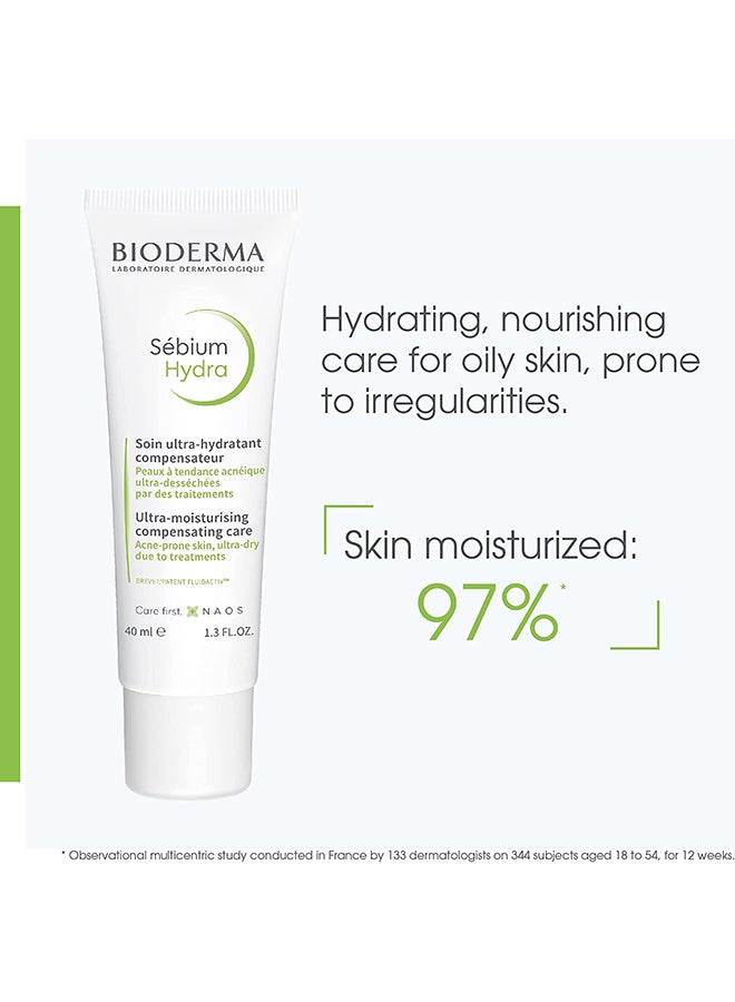 Bioderma Sebium Ultra Hydra Compensateur Moisturizing Cream White 40ml - Image 2