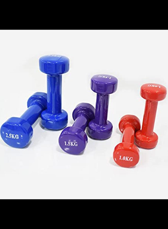 مجموعة الدمبل لرفع الأثقال من 6 قطع - 10 كجم 10كيلوجرام - Image 4
