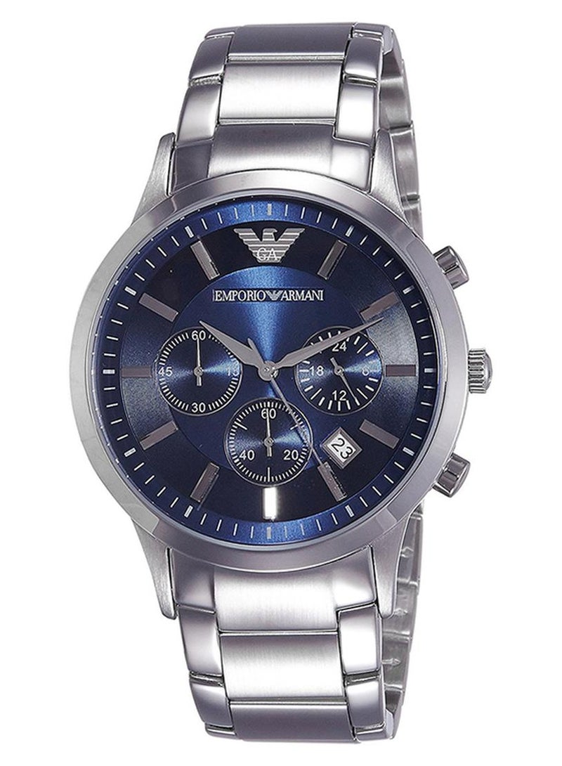 امبوريو ارماني ساعة يد كرونوغراف من الستانلس ستيل طراز AR2448 للرجال - Image 1