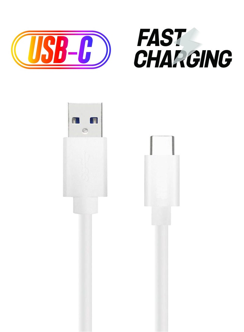 كابل شحن ومزامنة بيانات USB 3.1 Type-C أبيض - Image 1