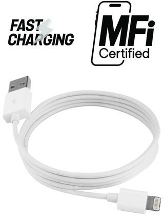 8-Pin Lightning Data Sync And Charging Cable White - pnsku/N15620685A/45/_/1738233253/aae3203a-c740-40c5-b926-658067cd9cb1