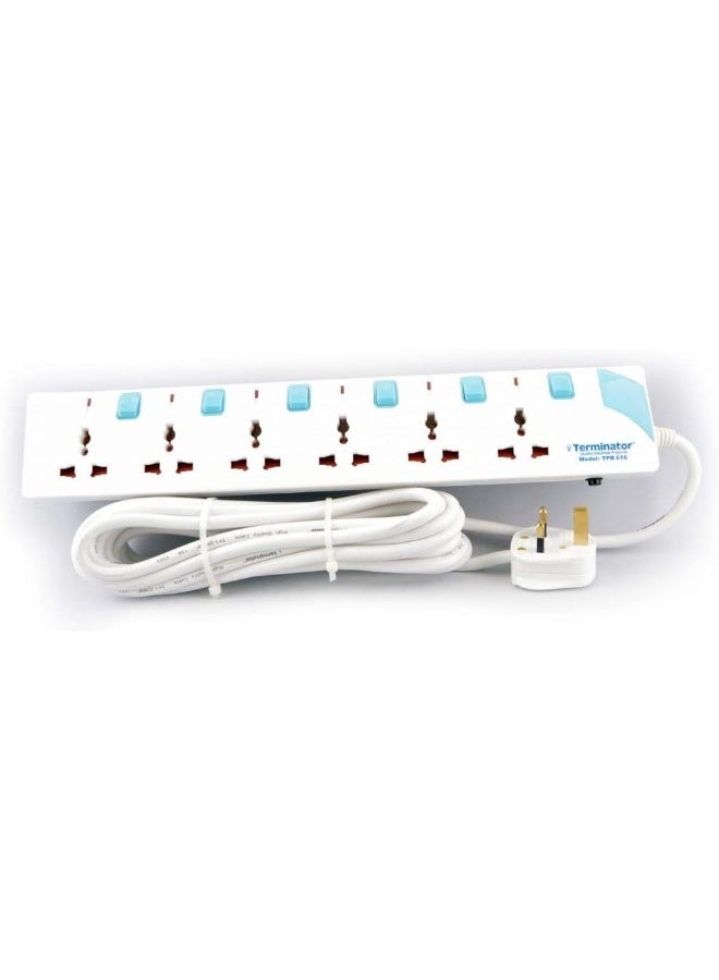 Terminator 6-Pin Universal Power Extension Cable White/Blue 5meter  - Image 4