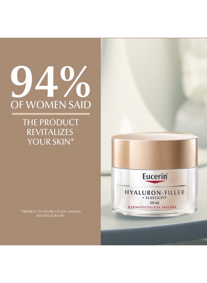 Eucerin Hyaluron Filler + Elasticity Anti-Aging Face Night Cream With Hyaluronic Acid And Collagen For Radiant Skin 50ml  - Image 3