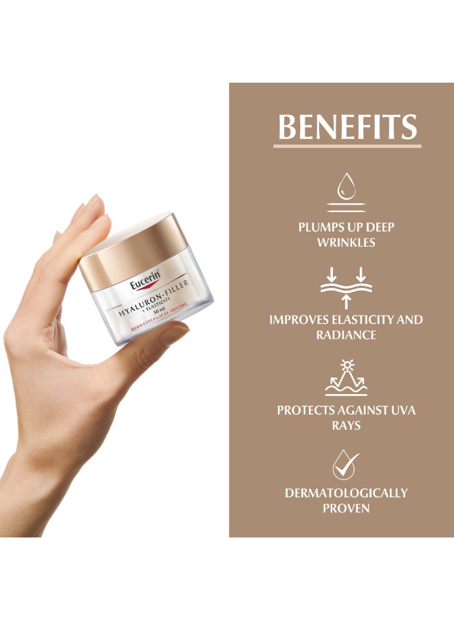 Eucerin Hyaluron Filler + Elasticity Anti-Aging Face Night Cream With Hyaluronic Acid And Collagen For Radiant Skin 50ml  - Image 4