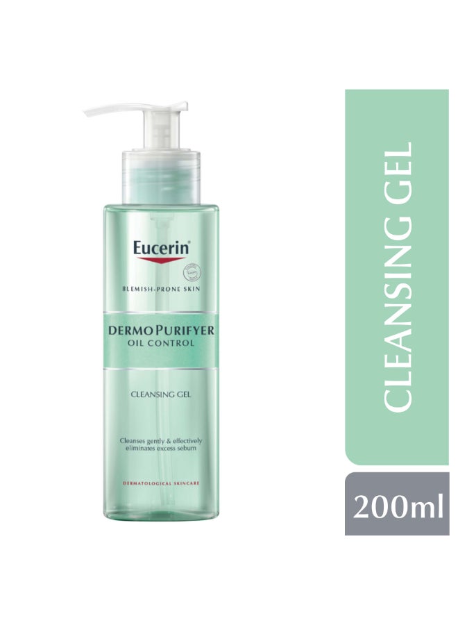 Eucerin Dermopurifyer Oil Control Face Cleansing Gel For Blemish And Acne-Prone Skin 200ml 