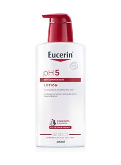 Eucerin Body Lotion With Dexpanthenol And Hyaluronic Acid,Ph5 Moisture On Allergy-Prone Skin And Dry Sensitive Skin White 400ml  - Image 2