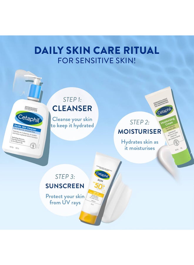 Cetaphil - Gentle Skin Cleanser, Face And Body Wash For Men And Women, Dry To Normal And Sensitive Skin, Unscented 500ml - Image 1