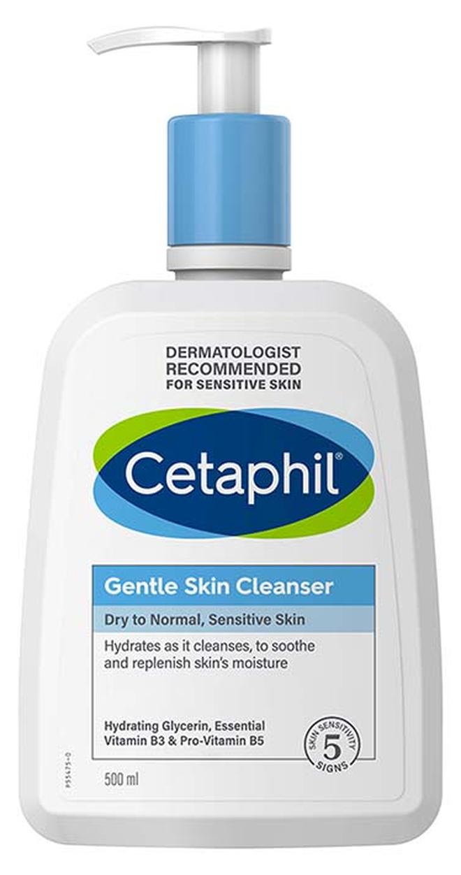 Cetaphil Gentle Skin Cleanser, For Dry to Normal, Sensitive Skin, Face And Body Wash,  For Men And Women, With Niacinamide And Glycerin, Unscented, Soap Free And Non Foaming, For Men And Women 500ml - Image 1