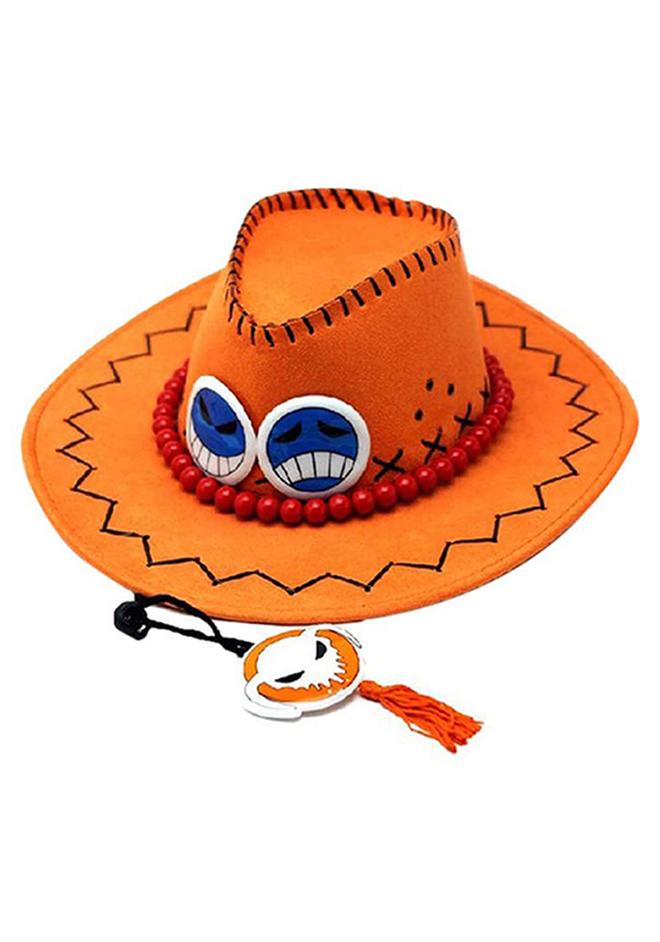 كياوكاي قبعة من الجلد الصناعي بتصميم راعي البقر من بورتجاس دي إيس، لون برتقالي - Image 1