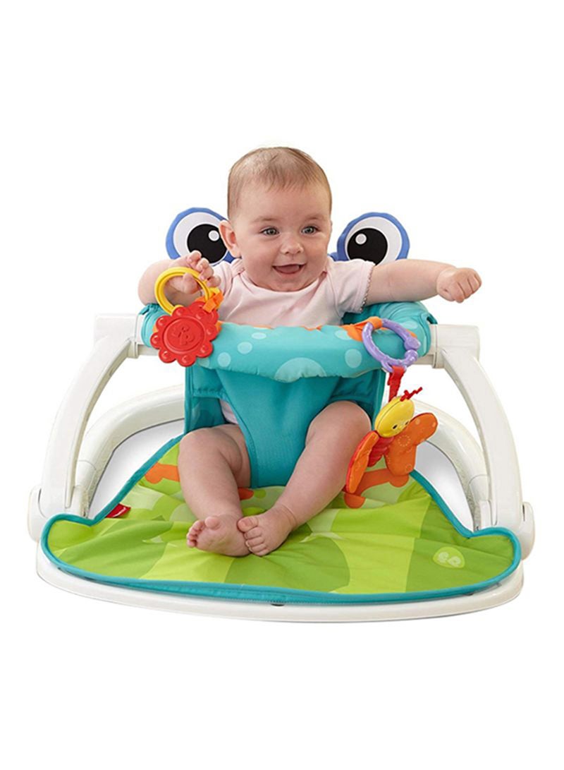 Generic - Sit-Me-Up Froggy Design Baby Foldable Floor Seat - Multicolour - Image 1
