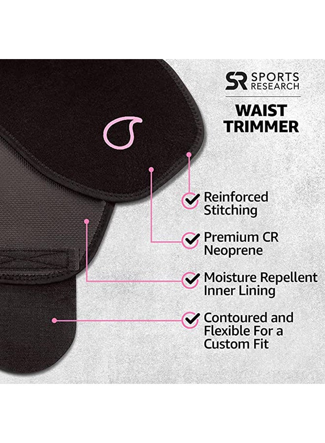 Sweet Sweat Waist Trimmer Black & Pink Medium 41x8inch - Image 5