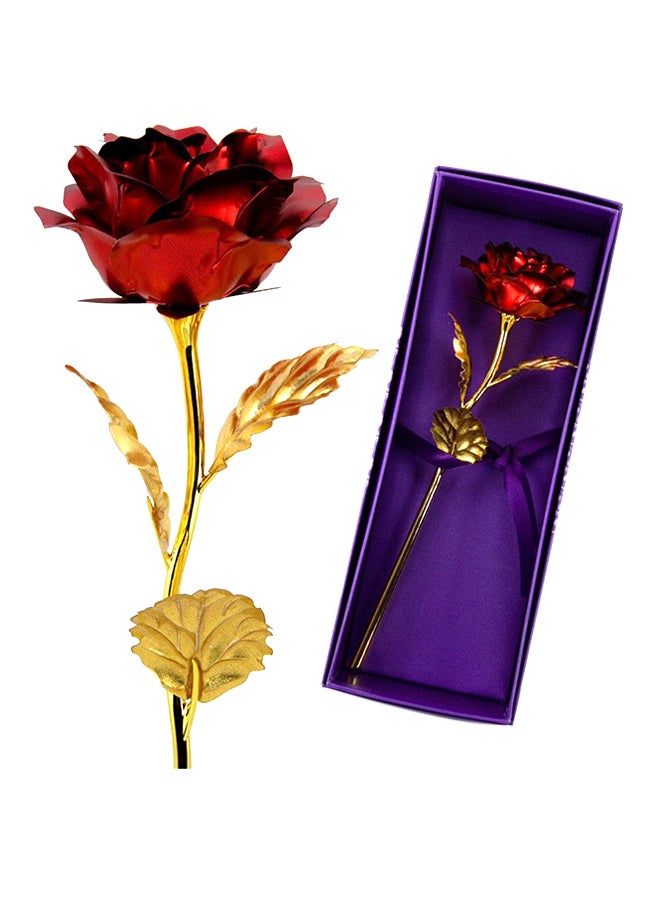 Maston 24K Gold Plated Rose Red/Gold 26x9.5cm - Image 1