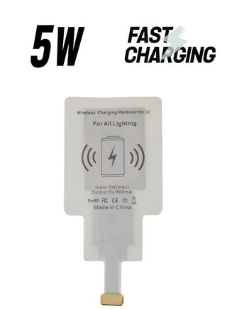 Wireless Charging Receiver For Apple iPhone 7 Plus/7/6 Plus/6/5S/5C/5 White - pnsku/N15751409A/45/_/1738233188/2ebb5755-7898-47fb-812c-c97f44acfae6