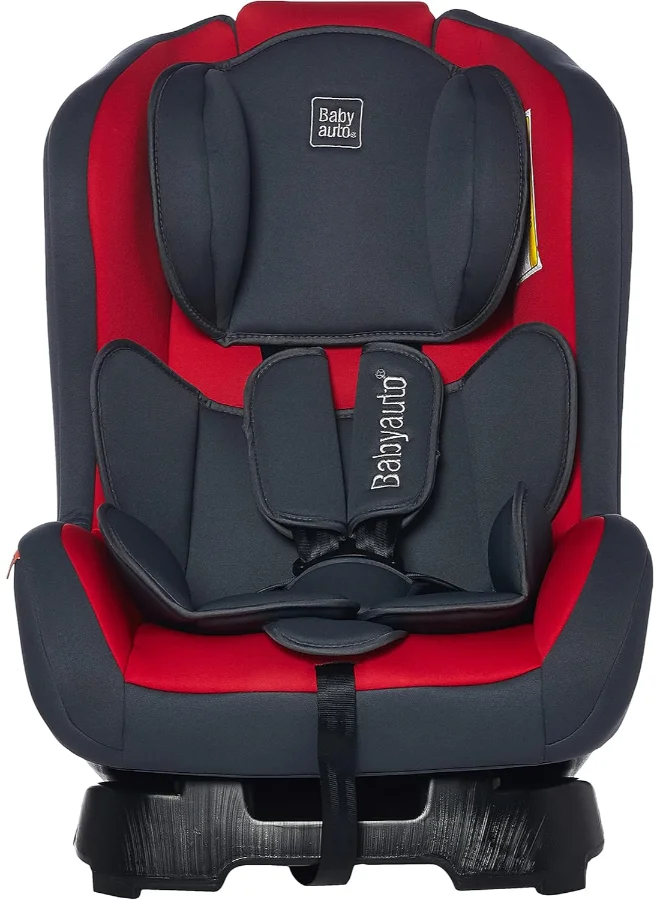 Babyauto Baby Auto Lolo Car Seat - Side Protection, Ergonomic Recline, 0-3 Years - Red/Black
