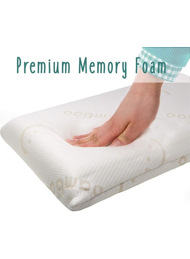baby works - Baby's 1st Pillow With Bamboo Pillowcase Removable - White - Image 1