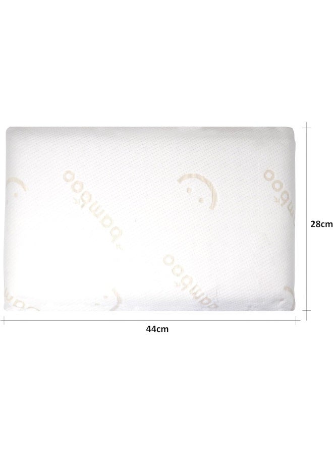 baby works - Baby's 1st Pillow With Bamboo Pillowcase Removable - White - Image 1