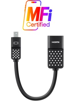 belkin 4K Mini Displayport To Hdmi Adapter, Hdmi Video Capture, Hdmi To Display Port, Compatible With Macbook Air, Macbook Pro, And More Mini-Dp Enabled Devices Black  - Image 1