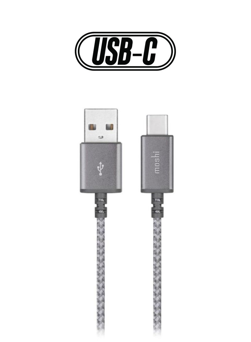 موشي كابل USB من النوع ايه إلى USB من النوع سي رمادي - Image 1