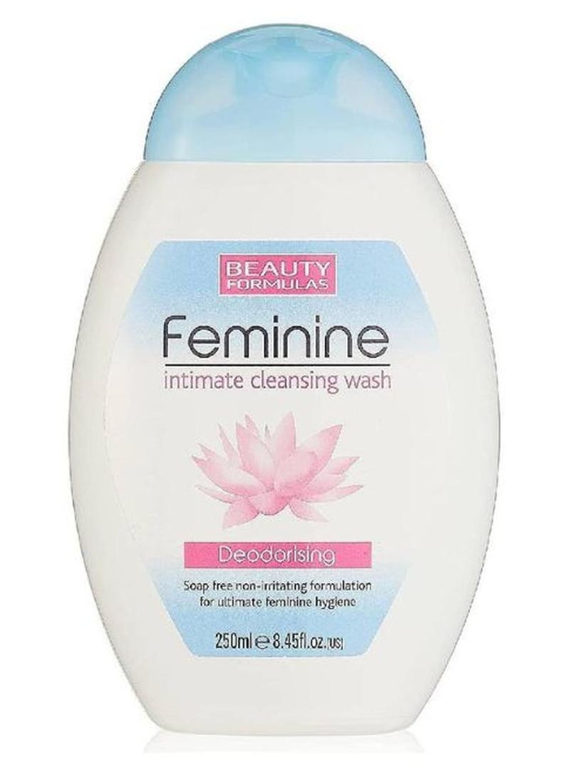 BEAUTY FORMULAS Gentle Soap Free Non-Irritating Feminine Initimate Cleansing Wash Deodorising 250ml - Image 1